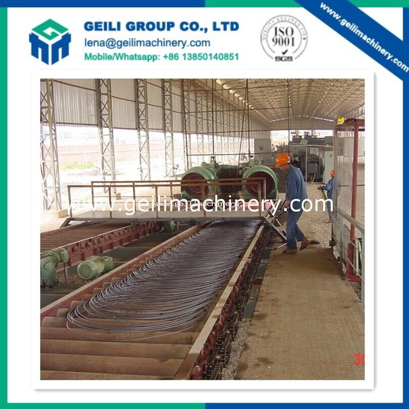 Wire rod collection and conveyor table