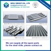 Rolls for steel rolling production line