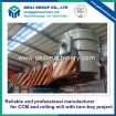 Ladle turret for steel melting plant